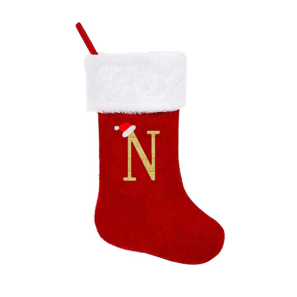 Рождественский чулок Рождественский чулок с вышитым алфавитом