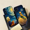 Чехол для телефона Маленький Принц и Лис для Samsung S26 S25 S24 FE S23 S22 S21 Plus S20 Ultra Note20Ultra Черный Мягкий