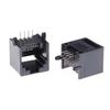 10 шт./лот RJ45 8P8C Компьютерная Сетевая Розетка для Печатной Платы Черная, Серая