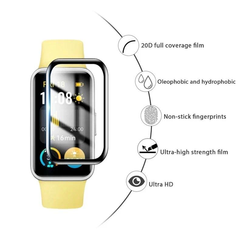 1-5 шт. Для Huawei Band 11 Pro 3D Полностью изогнутый Защитный экран для умных часов Браслет для Huawei Band 11 10 9 8 7 Защитная пленка