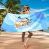 Bluey Friends Adventure Beach Towel, Quick-drying, Easy to Care for, Suitable for Both Fitness and Beach Vacations,Sports Essential