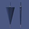 24 спицы Длинная ручка Зонт Увеличенный Утолщенный Для солнца и дождя Двойного назначения Очень большой Черный Защита от солнца Автоматический зонт