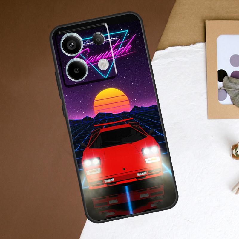 Неоновый Ретровейв 80-х винтажное искусство Чехол Для Redmi Note 13 Pro Plus 9 10 11 12 Pro 9S 10S 11S 12S Чехол Для Redmi 12 C 10C 13C