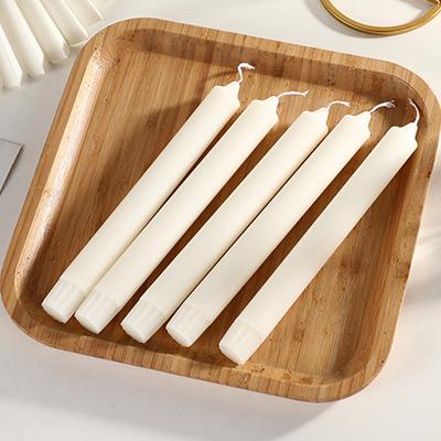 Европейская Классическая Свеча Зубчатая Длинная Столбовая Свеча Домашнее Украшение Стола Без Запаха Прямая Белая Свеча