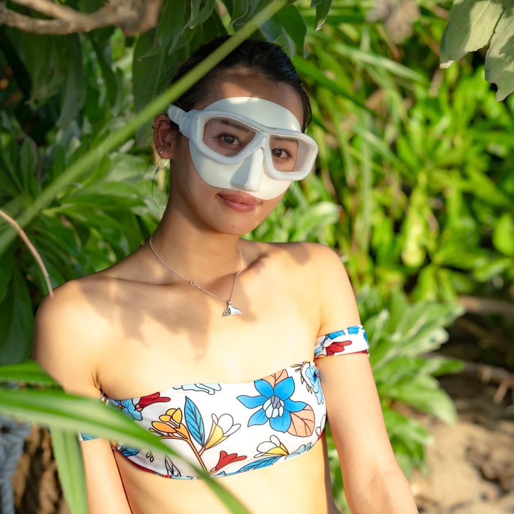 UMMY Маска для фридайвинга Streamline Модель 2024 Фридайвинг Скин-дайвинг Сноркелинг (Матовый черный)