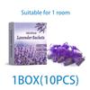 Lavender Sachets for Closet Freshener Natural Air Purifying Bags with Long Lasting Floral Scent Deodorizer for Drawer Car 10 Pcs