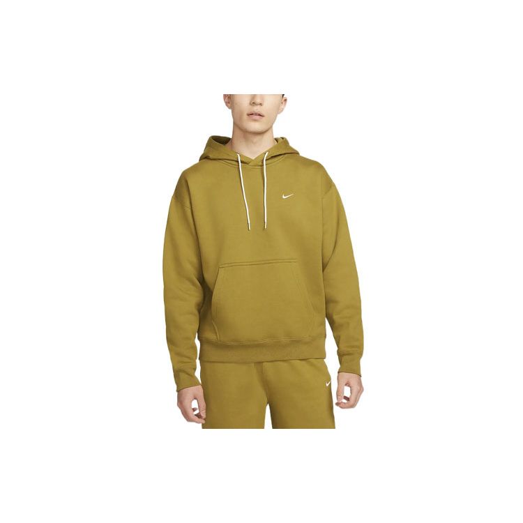 Nike Флисовая толстовка Lab Solo с логотипом Swoosh (Азия) Мужская уличная одежда Desert Moss DA0316-318