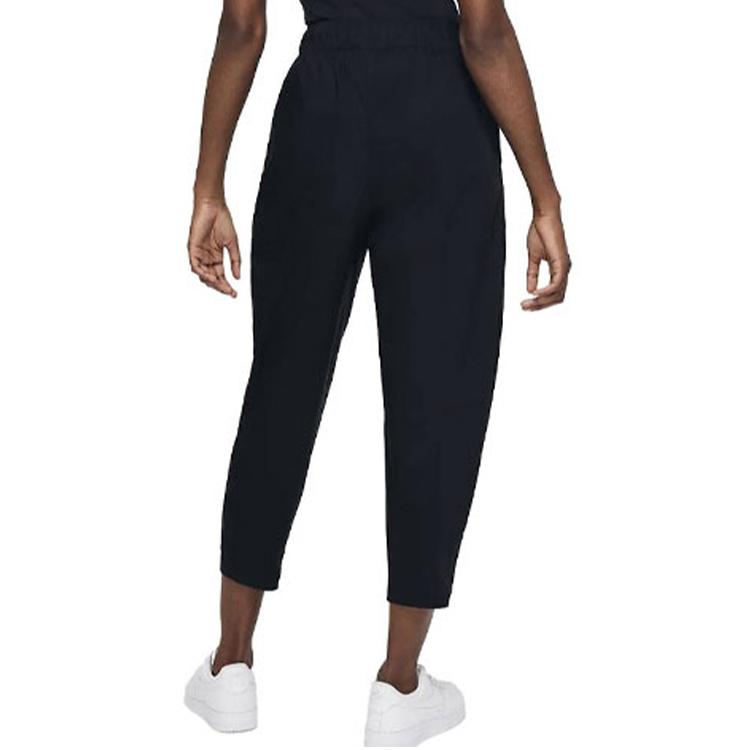 Nike Спортивная одежда Essential Solid Logo Loose Casual Long Брюки женские низы черного цвета DD5975-010