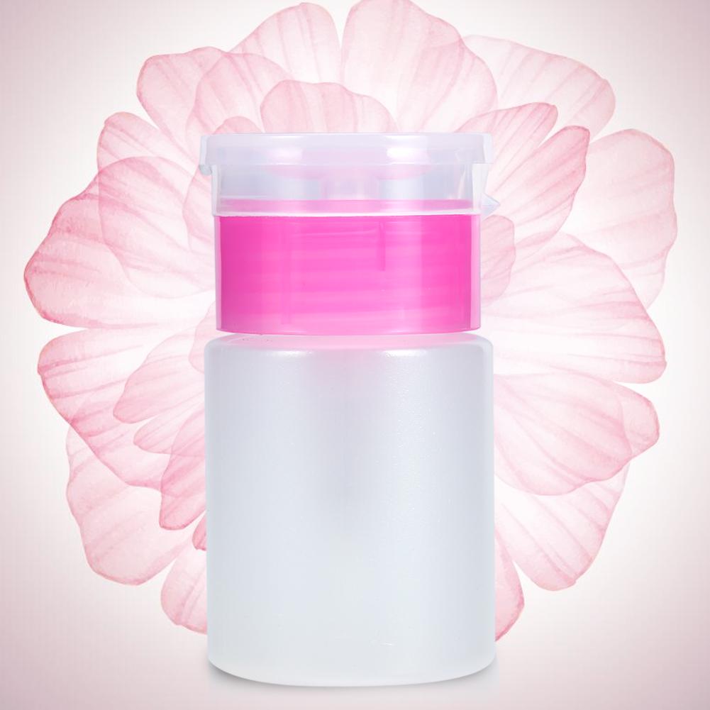 2 цвета 60 мл дозатор с помпой средство для снятия лака для ногтей спиртовой жидкий очиститель пустая пластиковая бутылка