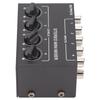 CX400 4 Channel Passive Mixer Professioinal Stereo 4 Channel Mixer for Mixing Instruments CD Players