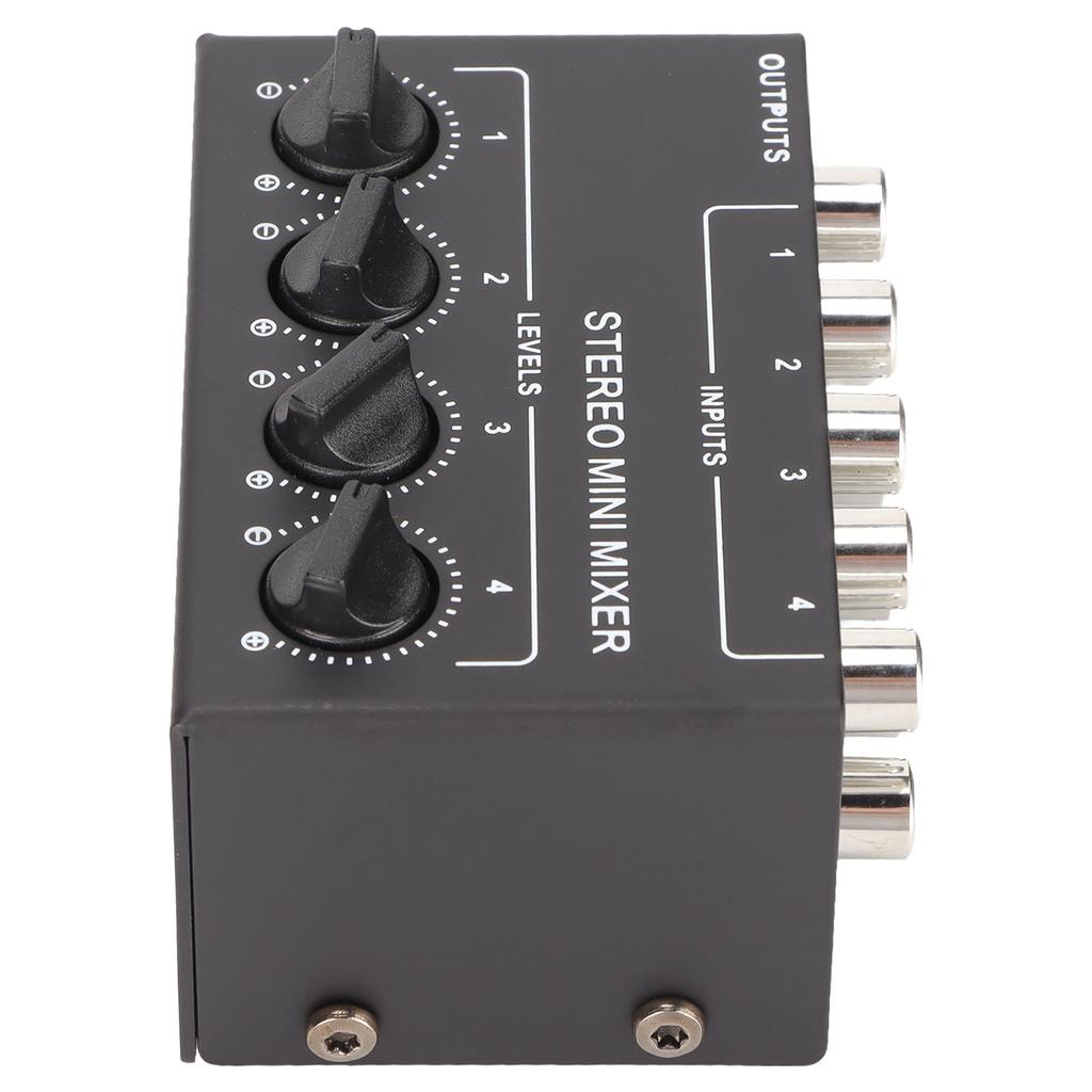 CX400 4 Channel Passive Mixer Professioinal Stereo 4 Channel Mixer for Mixing Instruments CD Players