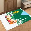 Door Mat S-South Bedside Entrance Bath Floor P-Park Cartoon Decoration Corridor PPC Door Mat Carpet Living Room Cute Balcony