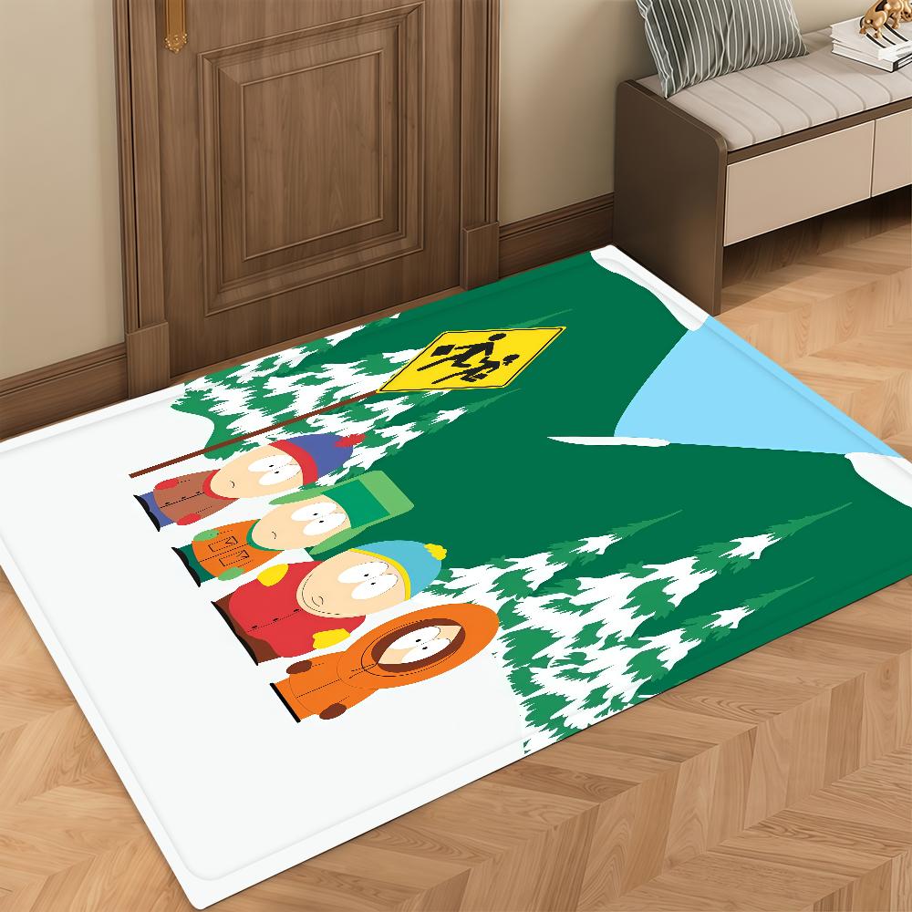 Door Mat S-South Bedside Entrance Bath Floor P-Park Cartoon Decoration Corridor PPC Door Mat Carpet Living Room Cute Balcony