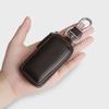 Men's Retro Wax Leather Car Key Holder - Genuine Leather Waist-Hanging Protection Cover
