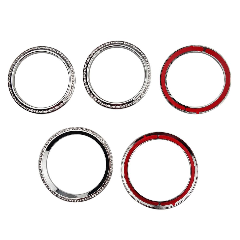 Для Mercedes Benz B Class W247 2018-2020 B180 B200 B220 B250 Центральный блок управления кондиционером воздуха AC Vent Outlet Crystal Trim Ring