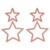 Trendy Double Layer Pentagram Rhinestone Earrings Sexy Korean Style Fashion Personality Elegant Dangle Earrings For Women
