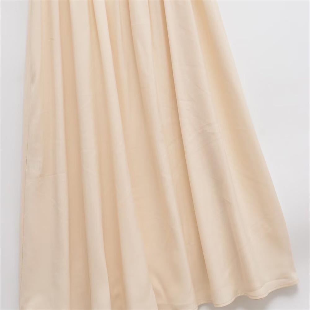 2025 Spring/Summer Slim Fit Sweet Vacation Draped Pleated Long Camisole Dress for Women