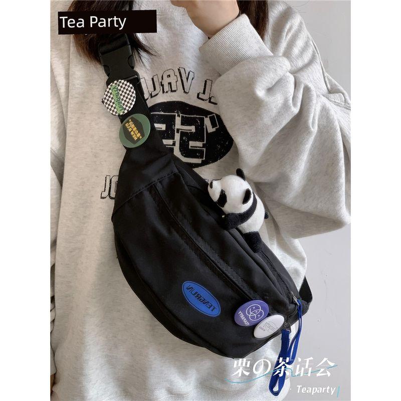 Сумка на пояс для мобильного телефона в японском стиле, в стиле инс, модная мужская нагрудная сумка, минималистичная универсальная сумка, женская повседневная спортивная сумка-мессенджер, мужская