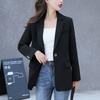 Spring Autumn Female Suit Jacket Casual Blazers For Women Formal Long Sleeve Black Coats