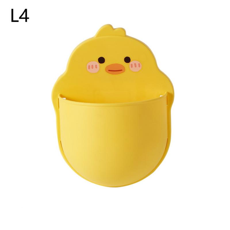 Настенная мыльница, мультяшный самоклеящийся настенный держатель для ручек, хранение для письма маркерами, настольное хранение, милый