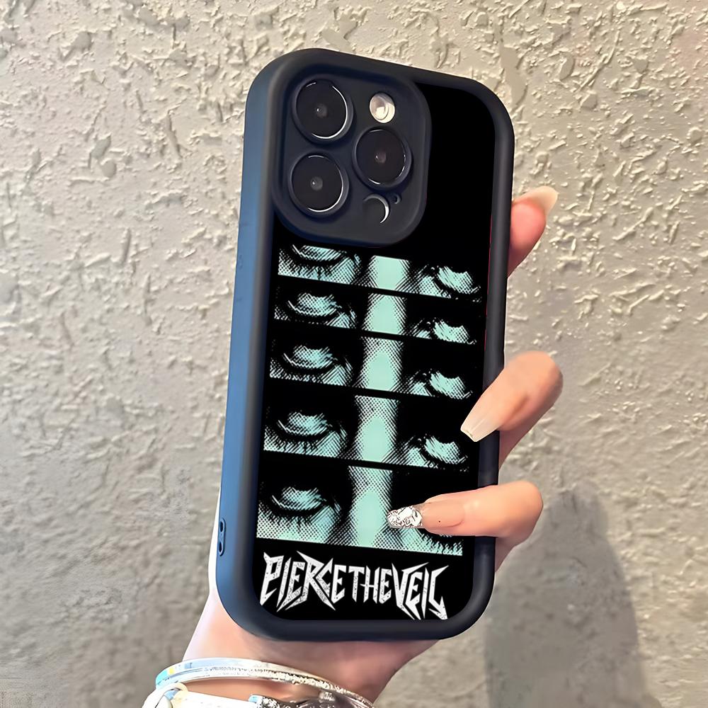Pierce The Veil Band Phone Case For IPhone 17 Pro Max 16 15 14 Pro Max IPhone 13 Pro Max 11 Plus Silicone Cover