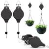 Plant Hanger, Retractable Pulleys, Max Load Capacity 22 LB Adjustable Hanging Flower Basket Hooks, Hanger For Garden Baskets Pots And Birds Feeder