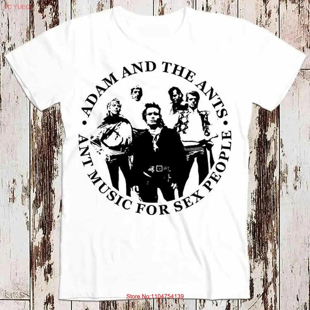 Adam And The Ants Music for People Poster T Shirt 8481 vintage Washed streetwear Slightly Breathable Soft Comfortable graphic