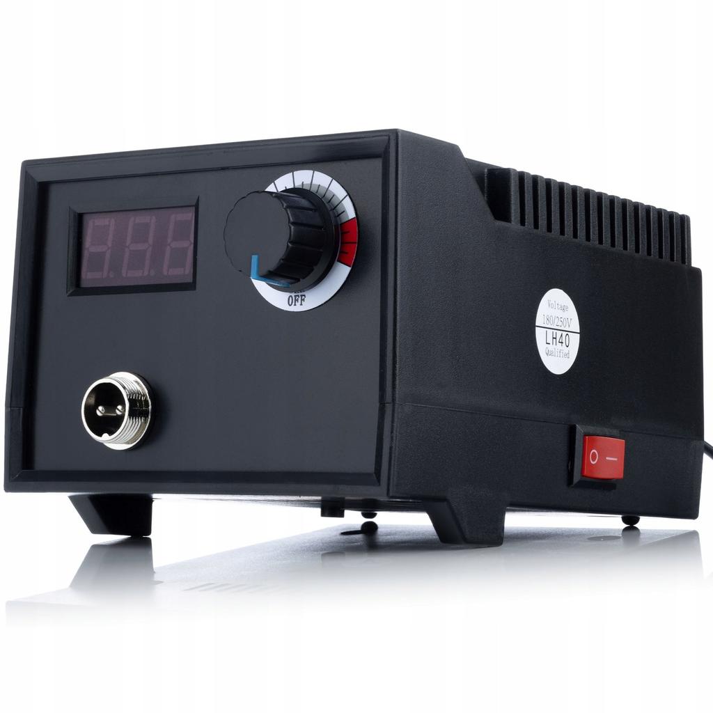 Rosfix 60W pyrography station / wood burner with display Rosfix Black Fenix RBB60W + Sponge for soldering tips 50x35mm 1 pc.