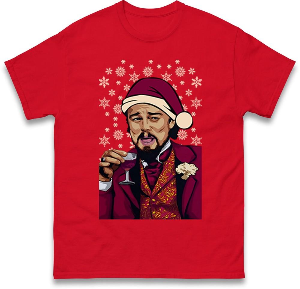Leonardo Dicaprio Christmas T Shirt Funny Dicaprio Meme Xmas Tee Top Xmas Top