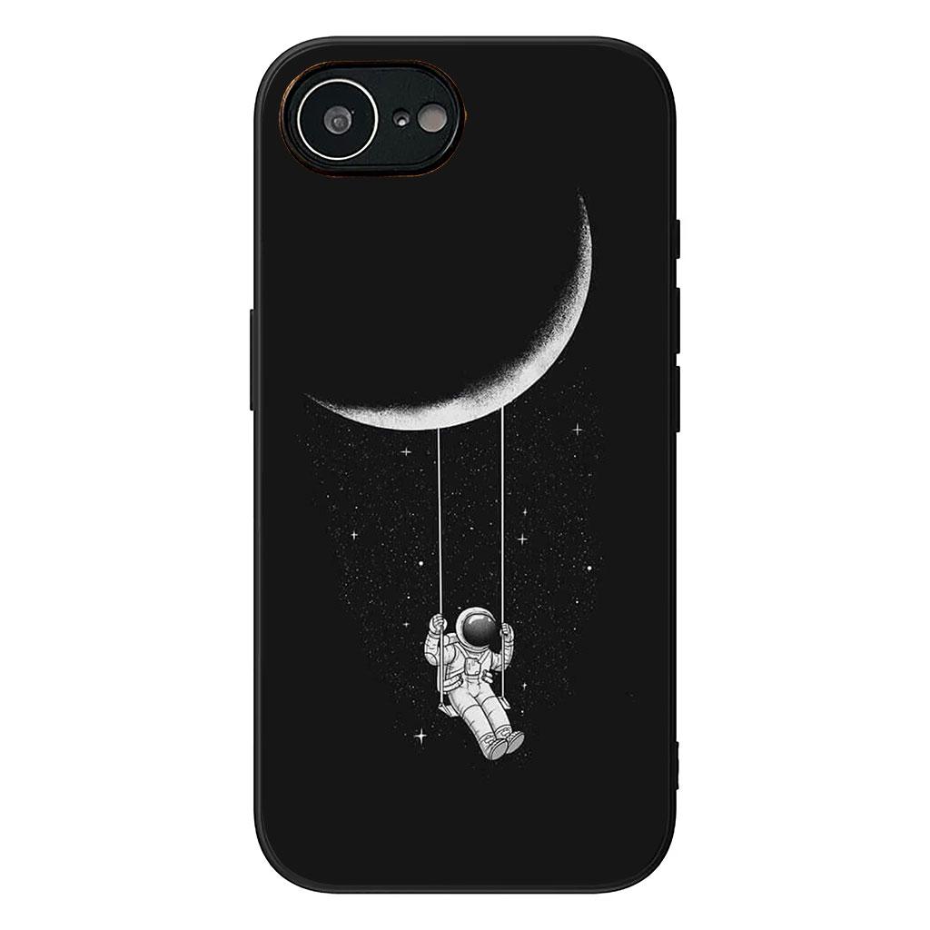 Astronaut Moon Stars Sky Phone Cover for Apple iPhone 16 15 14 Plus 13 12 Mini 17 Pro Max + ProMax 16E Air Case