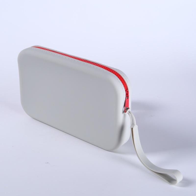 Silicone Storage Bag with Zipper for Phone Cables