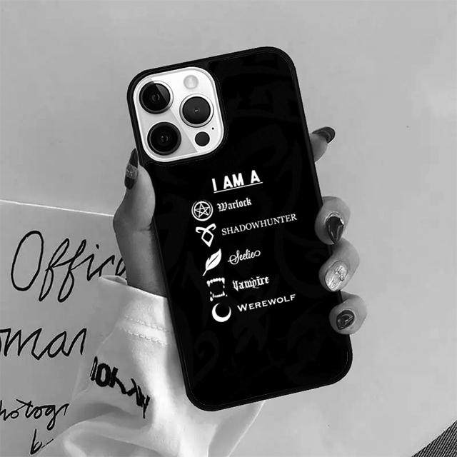 Чехол Shadowhunters Ангельская Руна для iPhone 17 Air 15 16e 14 13 12 Pro Max 11 Pro Max Plus Чехол для телефона Coque