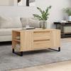 VidaXL Coffee Table Sonoma Oak 102x44.5x50 Cm Engineered Wood 831007