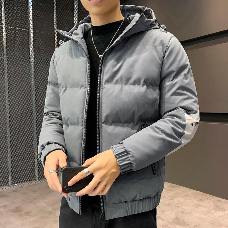 Мужское осенне-зимнее пальто, новая одежда с хлопковой подкладкой, корейская версия, модный бренд, утолщенная повседневная одежда с хлопковой подкладкой, короткие куртки с хлопковой подкладкой