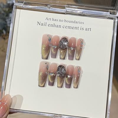 Великолепный стиль дворца сверкающие золотисто-коричневые кошачьи глаза изысканные бриллиантовые благородные носимые доспехи