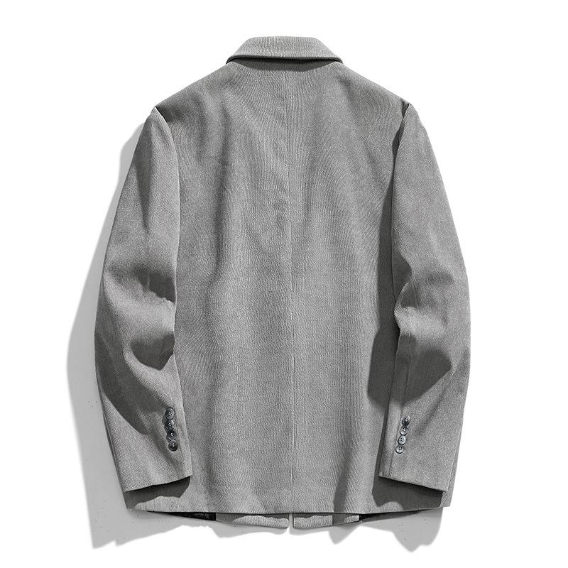 Мужской легкий деловой маленький костюм, вельветовая куртка, мужской свободный повседневный костюм на весну и осень