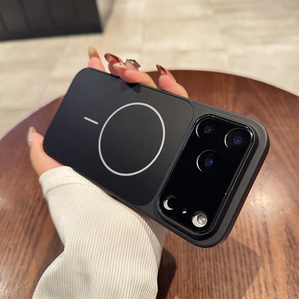 Чехол для iPhone 17 Pro Совместимый с MagSafe Защита объектива Акрил + ТПУ Матовый чехол для телефона