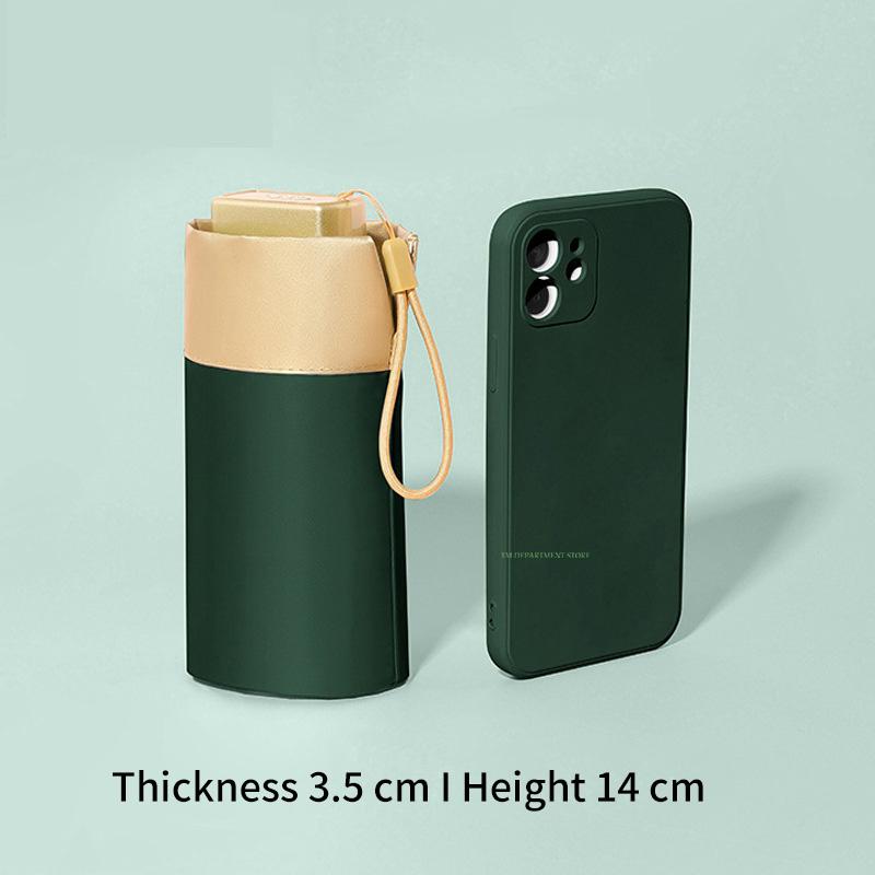 Mini Windproof UV Protection Umbrella, 6 Ribs, 5 Folding, Portable, Travel, Rain Women, Women, Pocket, Kids, UPF Gift, 14cm