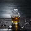 Домашний стеклянный набор для подогрева вина