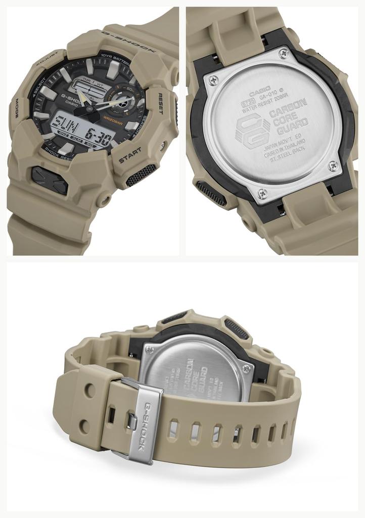 Часы Пластик из биомассы Бежевые [Casio] G-Shock Долговечные GA-010-5AJF Мужские