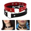 Charm Necklaces Vintage Choker Harajuku PU Leather Gothic Punk Jewelry Cat Head Trendy Round Women Gift