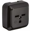 Panasonic Grounded 2P30A Square Outlet Thin Black WK36301B