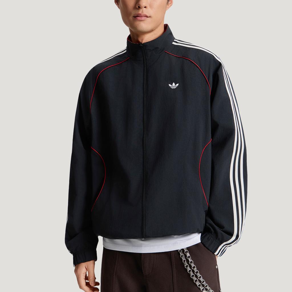 adidas Оригинальная двусторонняя спортивная куртка, издание ко Дню святого Валентина, свободный крой, куртка с воротником-стойкой, мужские куртки KT6368