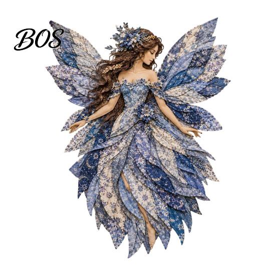 Fairy Theme Patchwork Kit DIY Kit, Floral Fabric Hand Sewing Magical Pattern Pieces Craft with Pre-cut And Instructions for Women Girls All