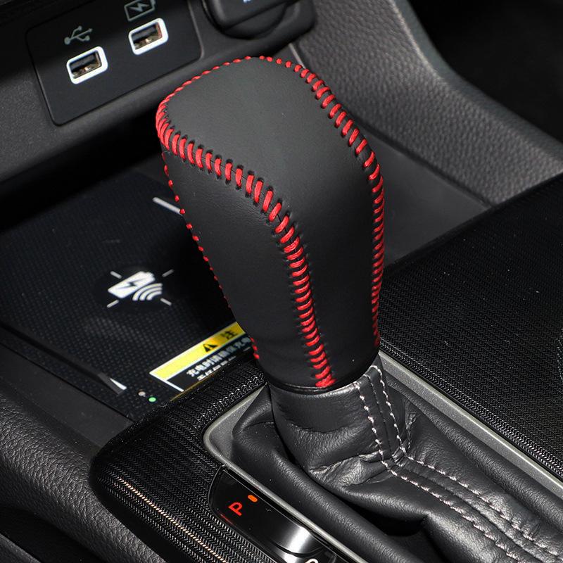 Автомобильная ручка переключения передач, чехол для Honda Civic Fit XRV Honda Accord CRV Inspire HR-V Crider, кожаная ручка переключения передач