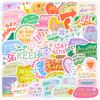 50 English Motivational Graffiti Stickers Mobile Phone Notebook Waterproof Decorative Stickers DIY English Phrase Stickers