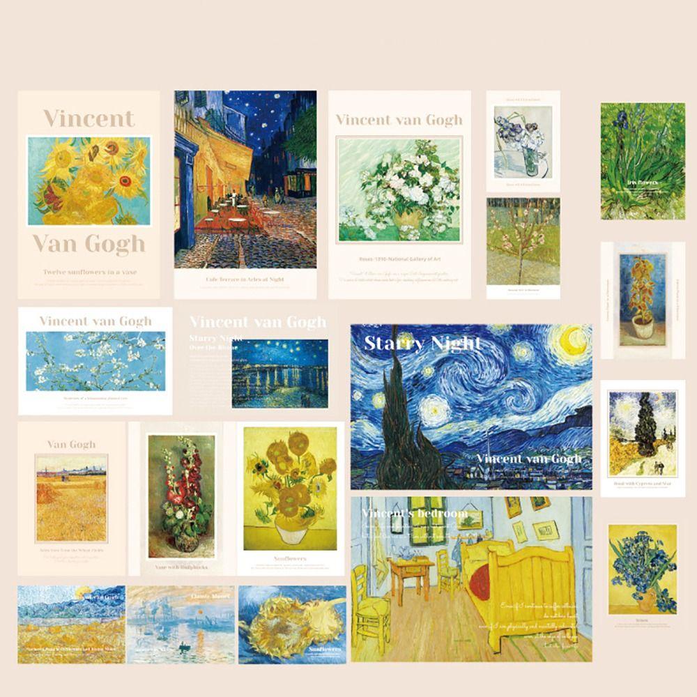 20 шт DIY плакат карты наклейки бумажный фон настенные наклейки НОВЫЕ открытки наклейки подарок