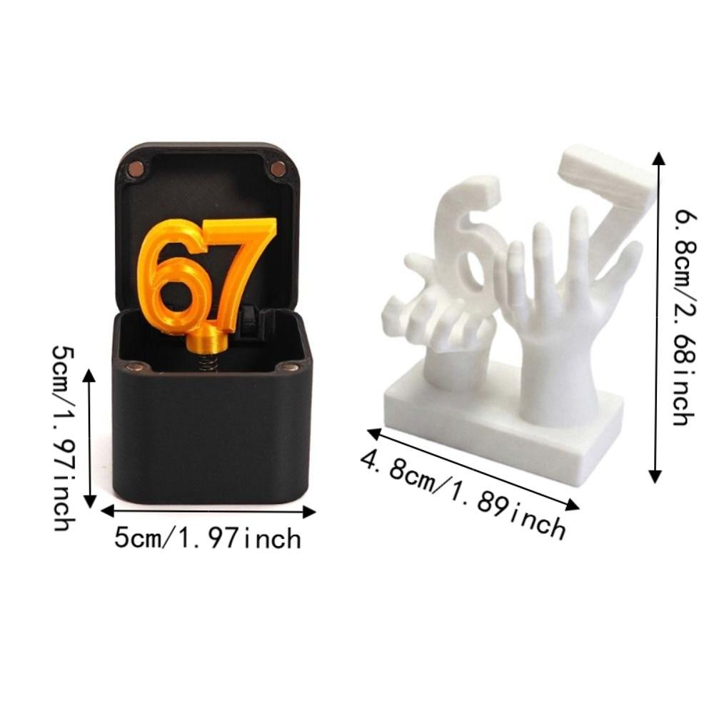 Funny Halloween Annoying Gift Box 3D Printed Pop-Up Surprise Toys Number 67 Desk Decoration Easter