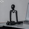 1/4PCS Nordic Light Luxury Style Abstract Figure Home Decoration Ornaments  Sitting Posture Statue Crafts Desktop Decor Artworks