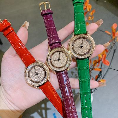 Новые вращающиеся английские часы с бриллиантами Water Diamond, модный пояс Temperament, женские часы, простые повседневные часы для поездок на работу